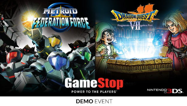 Demo Metroid Federation Force & Dragon Quest VII at Gamestop border= article