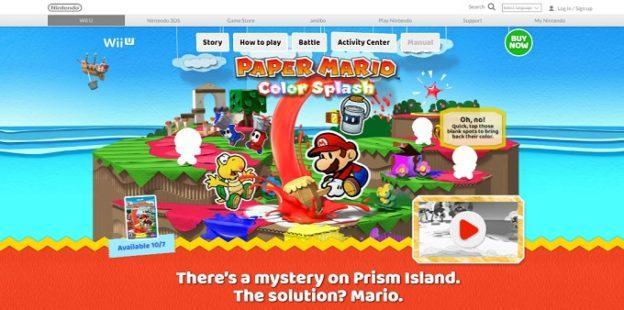 Official Paper Mario Color Splash Website Now Live border= article