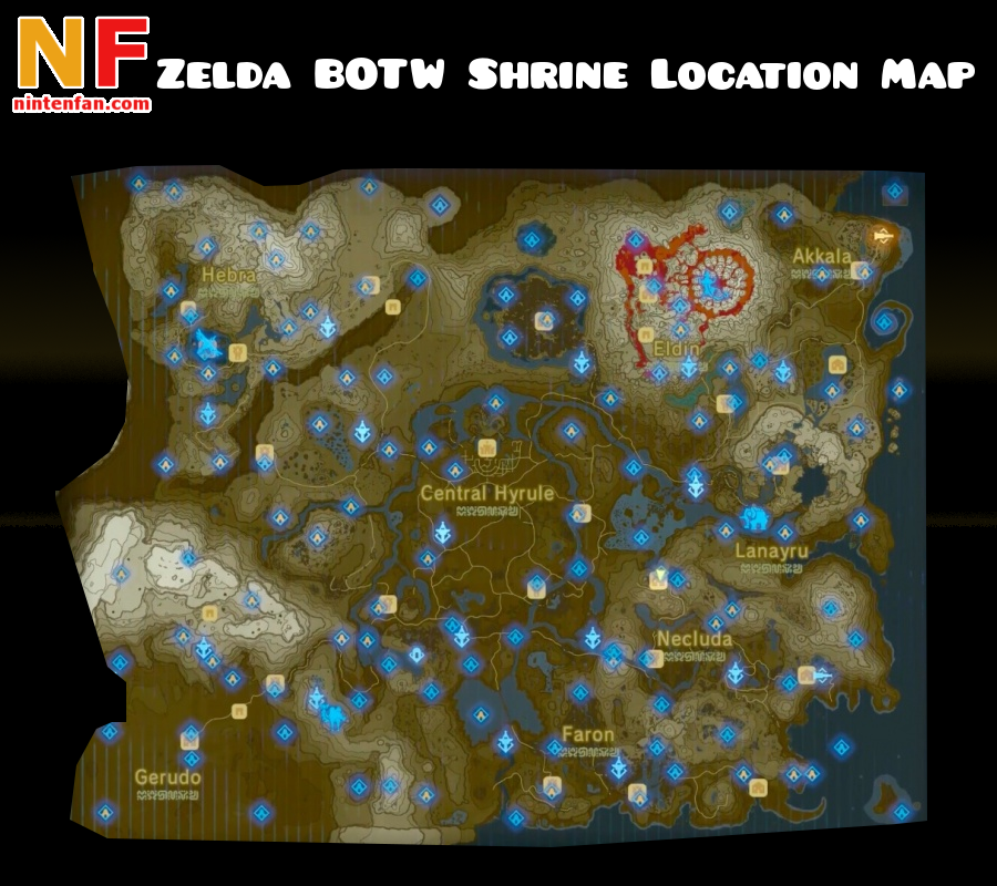 shrine goddess locations zelda breath of the wild