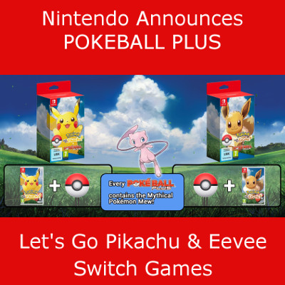 Pokemon Lets Go Pikachu Eevee Poké Ball Plus Bundles