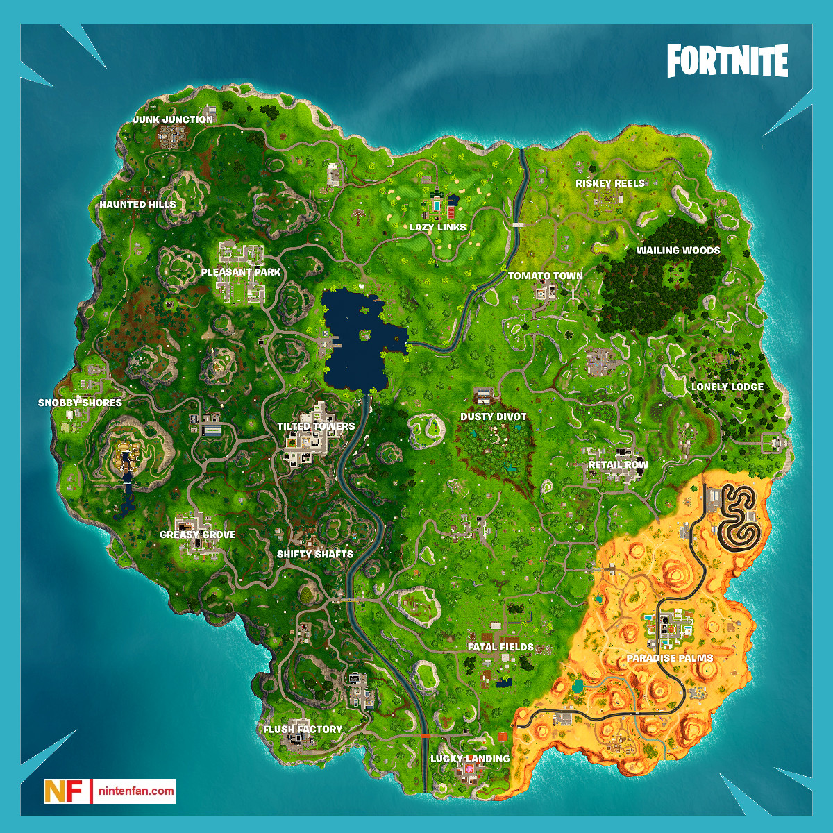 Fortnite season 8 map - sekahp