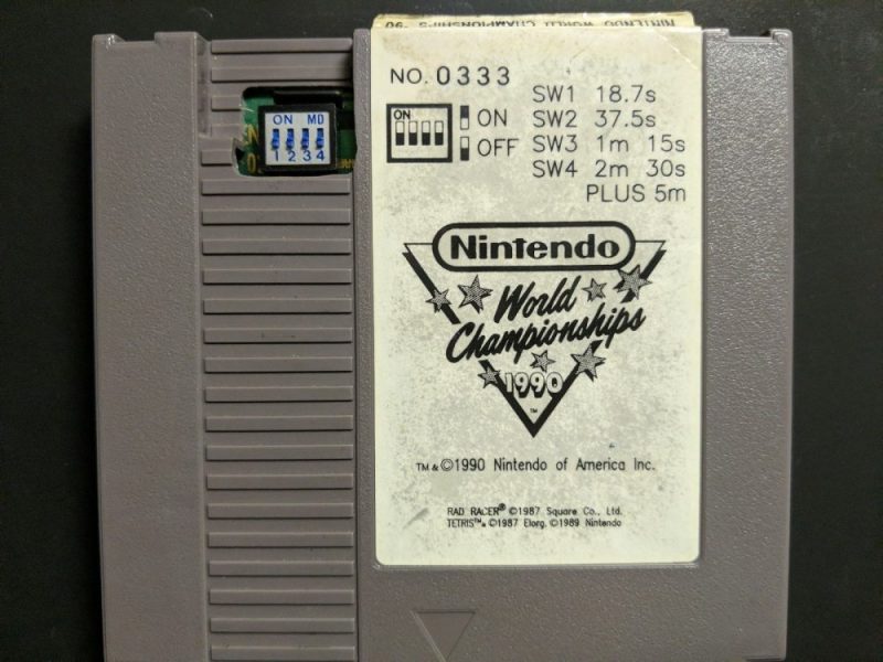 Nintendo World Championships Gray Nes Cart Number 333 For Sale! - Nintenfan